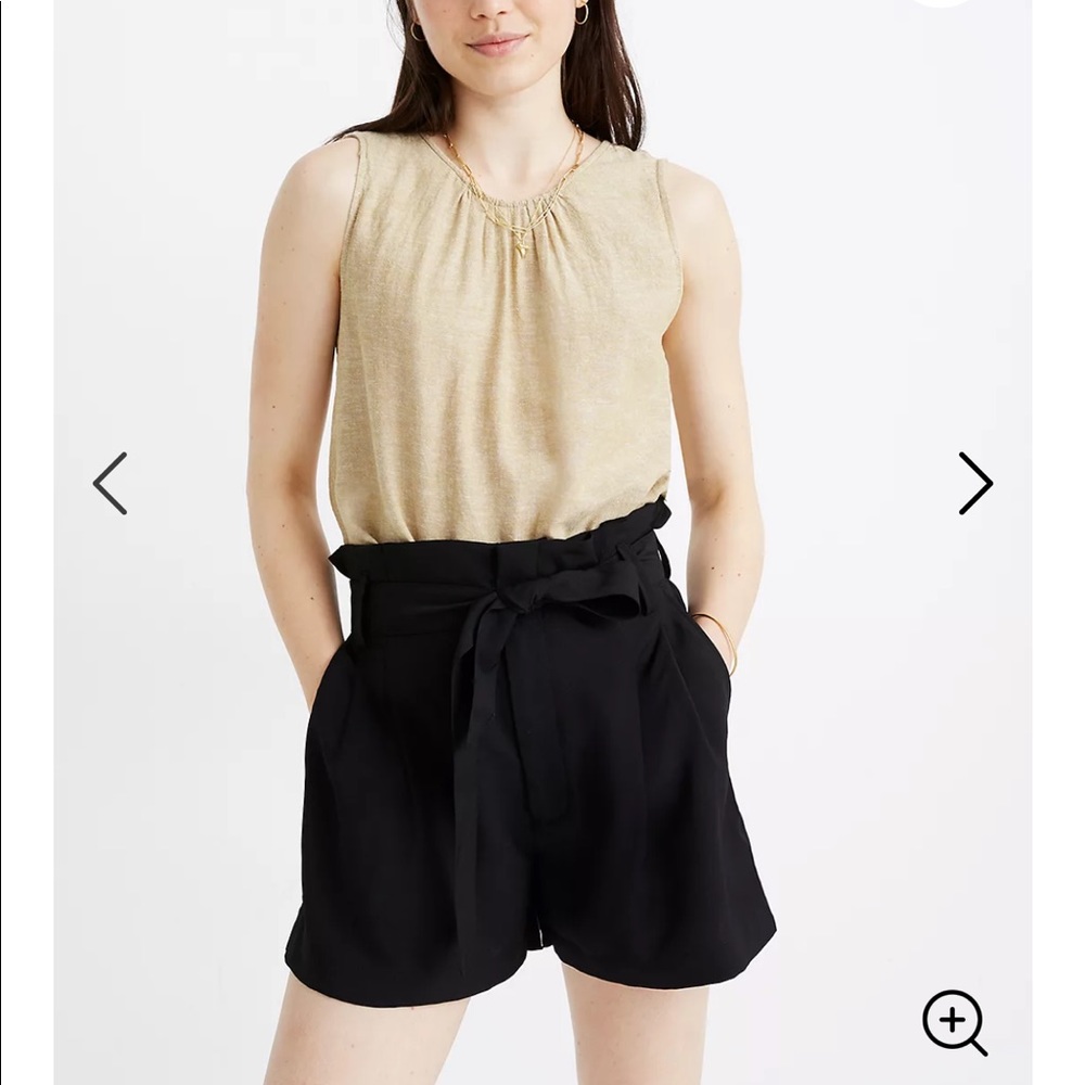 Drapey Paper Bag Shorts